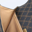 Bally Hand Bag Leather PVC Black Gold Auth ka6559-20