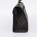 Bally Hand Bag Leather PVC Black Gold Auth ka6559-4