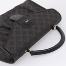 Bally Hand Bag Leather PVC Black Gold Auth ka6559-6