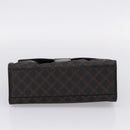Bally Hand Bag Leather PVC Black Gold Auth ka6559-5