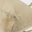 PRADA Tote Bag Nylon Beige Gold Auth ka656-11