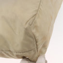 PRADA Tote Bag Nylon Beige Gold Auth ka656-12