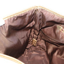 PRADA Tote Bag Nylon Beige Gold Auth ka656-18