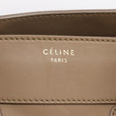CELINE Luggage Mini Shopper Hand Bag Leather Beige Gold Auth ka6560A-20
