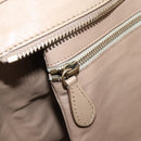 CELINE Luggage Mini Shopper Hand Bag Leather Beige Gold Auth ka6560A-23