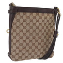 GUCCI GG Canvas Shoulder Bag Beige Gold 109106 Auth ka6563-1