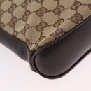 GUCCI GG Canvas Shoulder Bag Beige Gold 109106 Auth ka6563-17