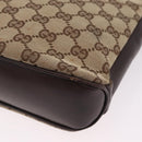 GUCCI GG Canvas Shoulder Bag Beige Gold 109106 Auth ka6563-18