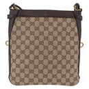 GUCCI GG Canvas Shoulder Bag Beige Gold 109106 Auth ka6563-13