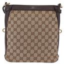 GUCCI GG Canvas Shoulder Bag Beige Gold 109106 Auth ka6563-3