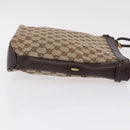GUCCI GG Canvas Shoulder Bag Beige Gold 109106 Auth ka6563-5