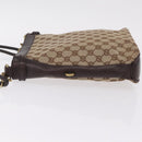 GUCCI GG Canvas Shoulder Bag Beige Gold 109106 Auth ka6563-6