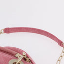 Christian Dior Macro Cannage Lady D Joy Satchel Denim 2way Pink Auth ka6565SAM-15