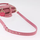 Christian Dior Macro Cannage Lady D Joy Satchel Denim 2way Pink Auth ka6565SAM-16