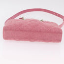 Christian Dior Macro Cannage Lady D Joy Satchel Denim 2way Pink Auth ka6565SAM-5