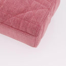 Christian Dior Macro Cannage Lady D Joy Satchel Denim 2way Pink Auth ka6565SAM-23