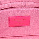 Christian Dior Macro Cannage Lady D Joy Satchel Denim 2way Pink Auth ka6565SAM-26