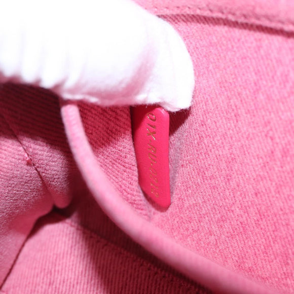 Christian Dior Macro Cannage Lady D Joy Satchel Denim 2way Pink Auth ka6565SAM