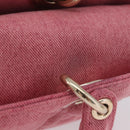 Christian Dior Macro Cannage Lady D Joy Satchel Denim 2way Pink Auth ka6565SAM-7