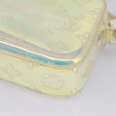 LOUIS VUITTON Monogram Prism Pochette Volga Bag Silver M55261 LV Auth ka6566V-10