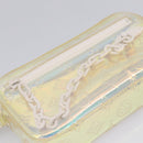 LOUIS VUITTON Monogram Prism Pochette Volga Bag Silver M55261 LV Auth ka6566V-13