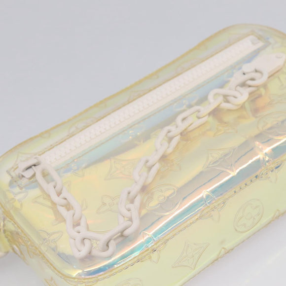 LOUIS VUITTON Monogram Prism Pochette Volga Bag Silver M55261 LV Auth ka6566V
