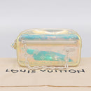 LOUIS VUITTON Monogram Prism Pochette Volga Bag Silver M55261 LV Auth ka6566V-23