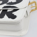 Christian Dior Miss Dior Shoulder Bag Leather White Gold Auth ka6568SAM-10
