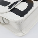Christian Dior Miss Dior Shoulder Bag Leather White Gold Auth ka6568SAM-11