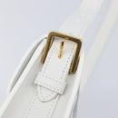 Christian Dior Miss Dior Shoulder Bag Leather White Gold Auth ka6568SAM-14
