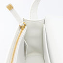 Christian Dior Miss Dior Shoulder Bag Leather White Gold Auth ka6568SAM-20