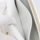 Christian Dior Miss Dior Shoulder Bag Leather White Gold Auth ka6568SAM-21