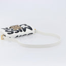 Christian Dior Miss Dior Shoulder Bag Leather White Gold Auth ka6568SAM-7