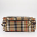 Burberrys Nova Check Travel Bag Canvas 2way Beige Auth ka657-12