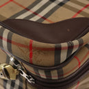 Burberrys Nova Check Travel Bag Canvas 2way Beige Auth ka657-14