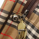 Burberrys Nova Check Travel Bag Canvas 2way Beige Auth ka657-17