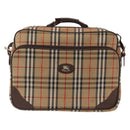 Burberrys Nova Check Travel Bag Canvas 2way Beige Auth ka657-2
