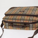 Burberrys Nova Check Travel Bag Canvas 2way Beige Auth ka657-6