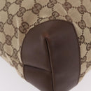 GUCCI GG Canvas Tote Bag Beige Silver 019 0401 Auth ka6572-10