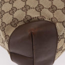 GUCCI GG Canvas Tote Bag Beige Silver 019 0401 Auth ka6572-12