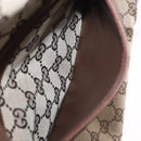 GUCCI GG Canvas Tote Bag Beige Silver 019 0401 Auth ka6572-22