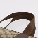 GUCCI GG Canvas Tote Bag Beige Silver 019 0401 Auth ka6572-8