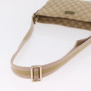 GUCCI GG Canvas Sherry Line Shoulder Bag Beige Gold 189749 Auth ka6574-9