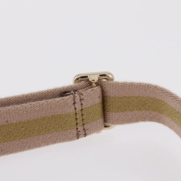 GUCCI GG Canvas Sherry Line Shoulder Bag Beige Gold 189749 Auth ka6574