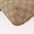 GUCCI GG Canvas Sherry Line Shoulder Bag Beige Gold 189749 Auth ka6574-20