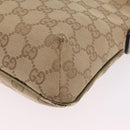 GUCCI GG Canvas Sherry Line Shoulder Bag Beige Gold 189749 Auth ka6574-21