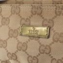 GUCCI GG Canvas Sherry Line Shoulder Bag Beige Gold 189749 Auth ka6574-22