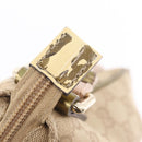 GUCCI GG Canvas Sherry Line Shoulder Bag Beige Gold 189749 Auth ka6574-10