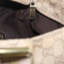 GUCCI GG Canvas Sherry Line Shoulder Bag Beige Gold 189749 Auth ka6574-25