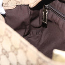 GUCCI GG Canvas Sherry Line Shoulder Bag Beige Gold 189749 Auth ka6574-26